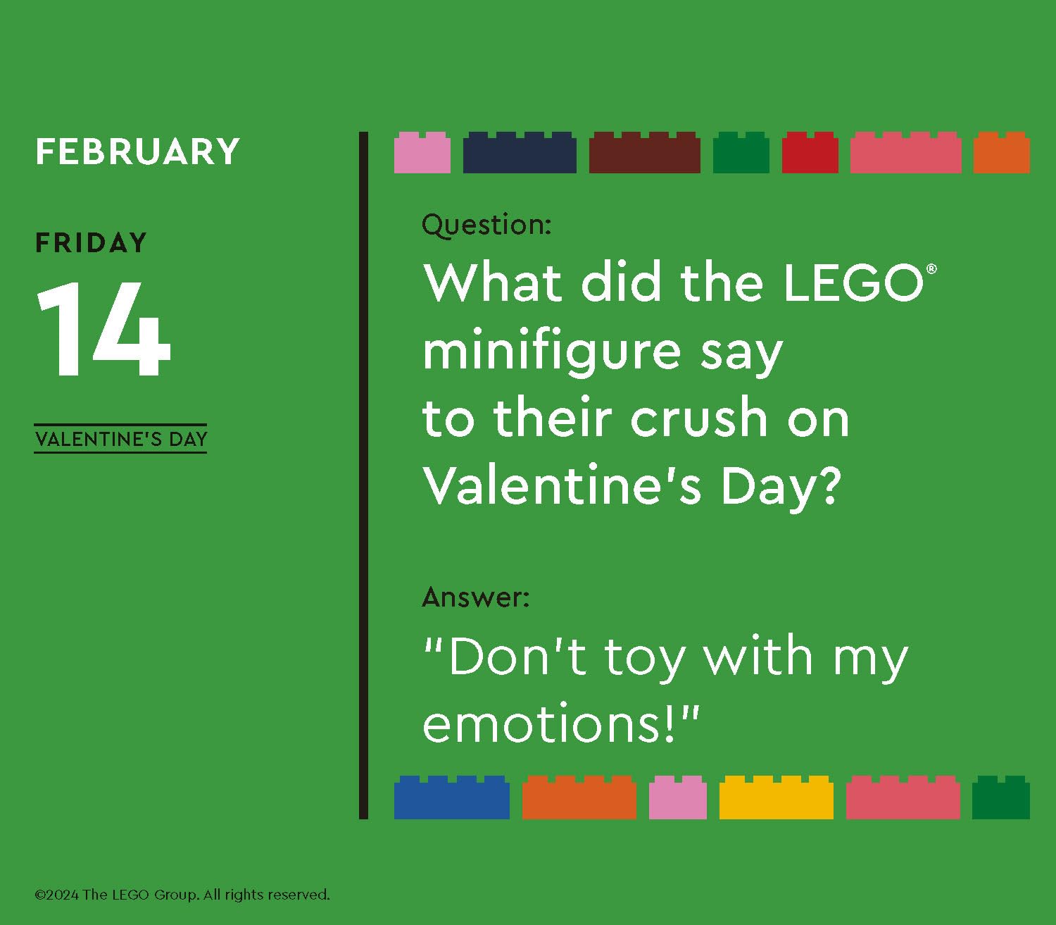 LEGO Fun Every Day 2025 Daily Calendar