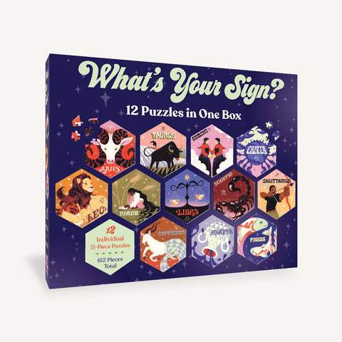 12 Puzzles in One Box What s Your Sign Chronicle Books