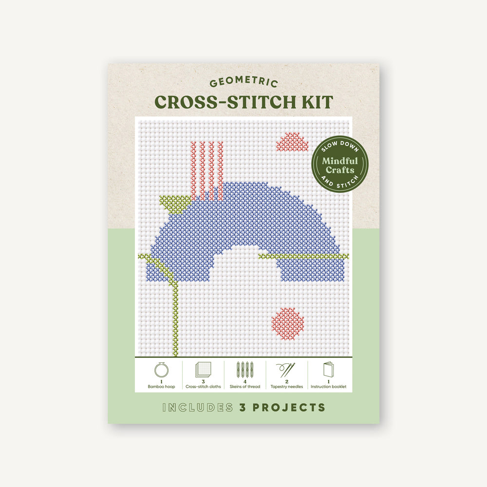 Slow Stitch Meditation Kit. Starter Kit for Mindful Stitching. 